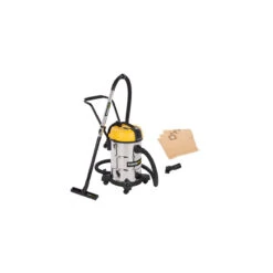 Aspirateur Eau/Poussière + Lot 3 Sacs Aspirateur 30 L - Power Plus