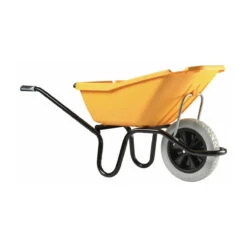 Brouette Pick Up 110 Jaune Polypro Roue Increvable Haemmerlin
