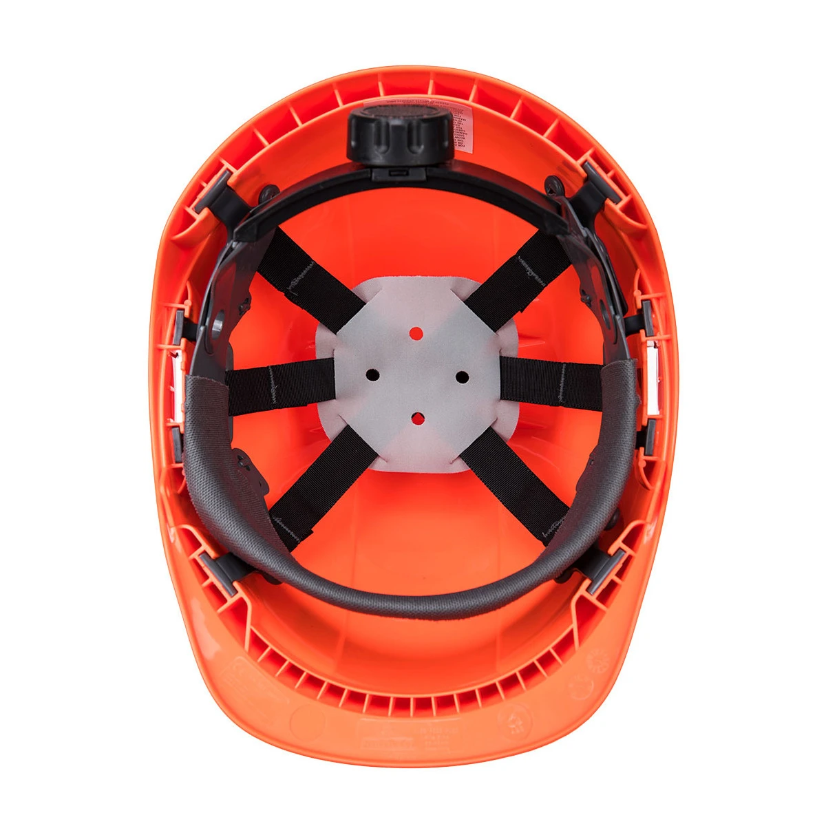 Casque Endurance Orange Avec Porte-badge Portwest 2 Casque Endurance Orange Avec Porte-badge Portwest – Image 2