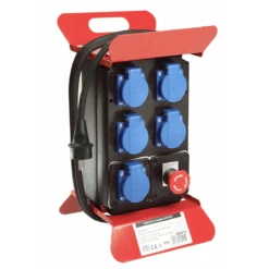 Coffret De Chantier IP44 - 5 Prises De Courant NF à Clapet - Wilmart