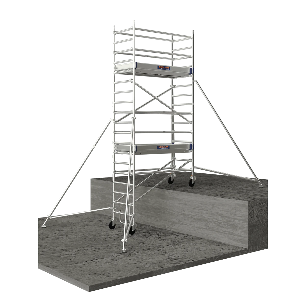 Echafaudage NEOLIUM 400 Line - Hauteur 6,00 M Tubesca Comabi 2 Echafaudage NEOLIUM 400 Line - Hauteur 6,00 M Tubesca Comabi – Image 2