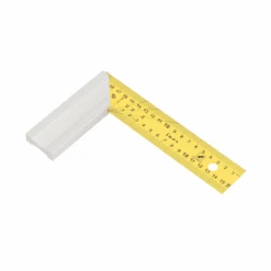 Equerre De Menuisier 40 Cm Lame Inox Jaune - Wilmart