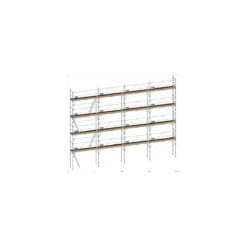 Lot échafaudage Fixe Acier F3000 Alu-bois / Lisses 130 M² - Duarib