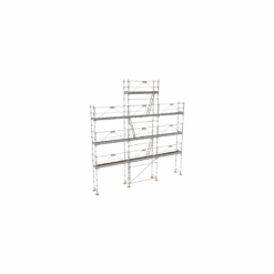 Lot Echafaudage R200 Record Pignon 88m² (alu/bois) Tubesca Comabi