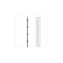 Montant 3.00 M Galvanisé - Echafaudage Multidirectionnel