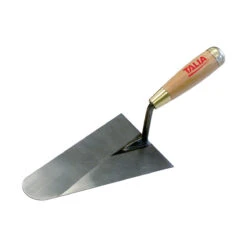 Truelle Lisseuse Bout Rond Manche Bois 18 Cm Taliaplast